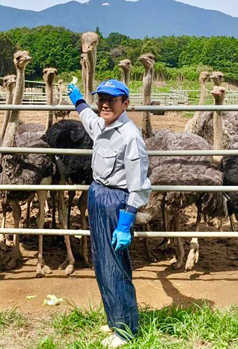 筑波山のふもとの自社牧場でのびのびと育つ 筑波山のふもとの自社牧場でのびのびと育つ