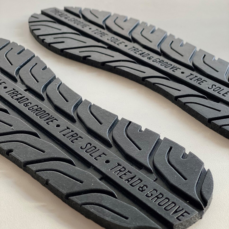 Crush Mouldingアウトソールの特長 Crush Mouldingアウトソールの特長