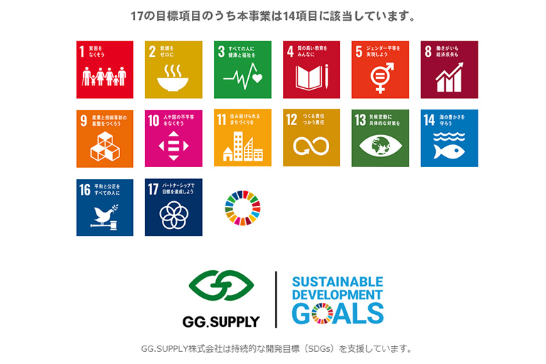 GG.SUPPLY×SDGs GG.SUPPLY×SDGs