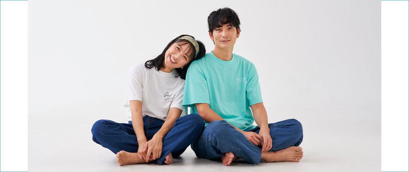「BANANA CLOTH」を使用したTシャツ 「BANANA CLOTH」を使用したTシャツ